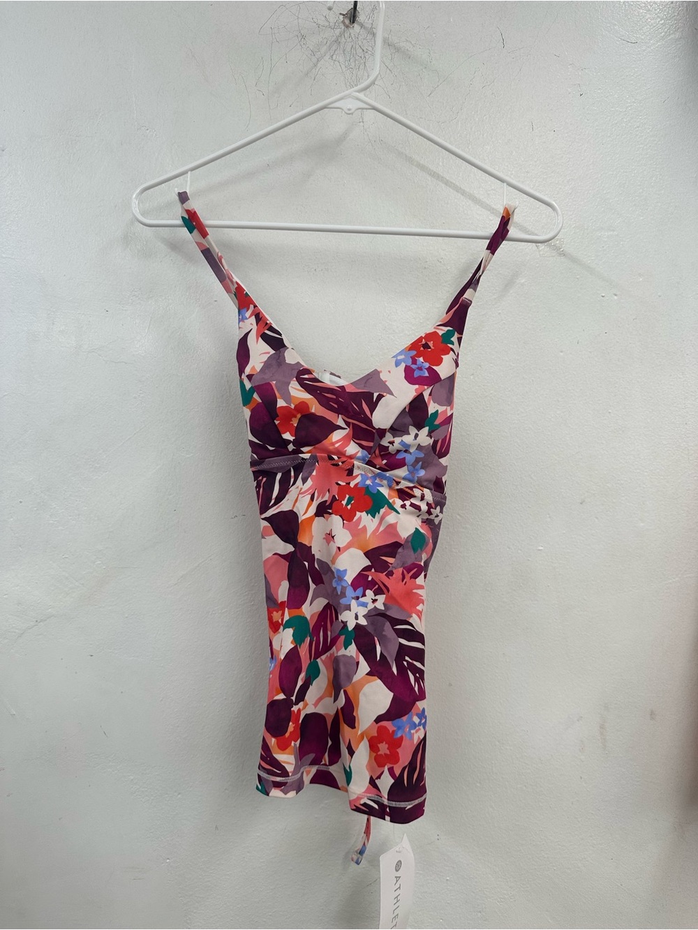 Athleta A-C Daybreak Triangle Tankini a-c cup adjustable custom fit new
